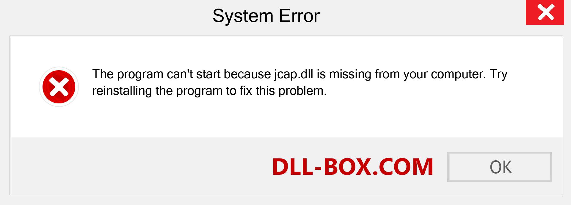 jcap.dll file is missing?. Download for Windows 7, 8, 10 - Fix  jcap dll Missing Error on Windows, photos, images